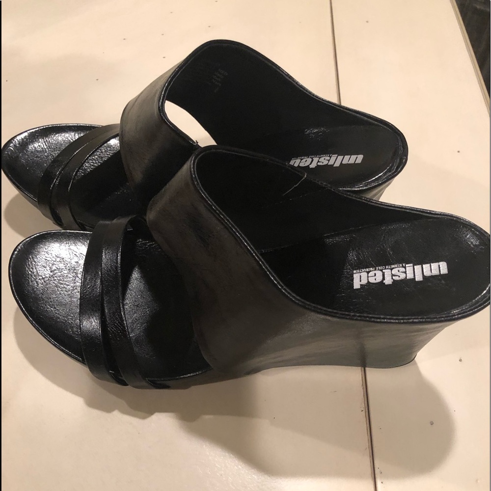 Unlisted Black Heel Sandals